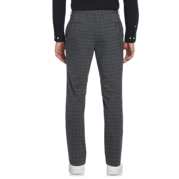 Penguin Original Men's Plaid Suit Pants Stretch Slim Fit 33x32 Grey/Blue NWT - Picture 8 of 9